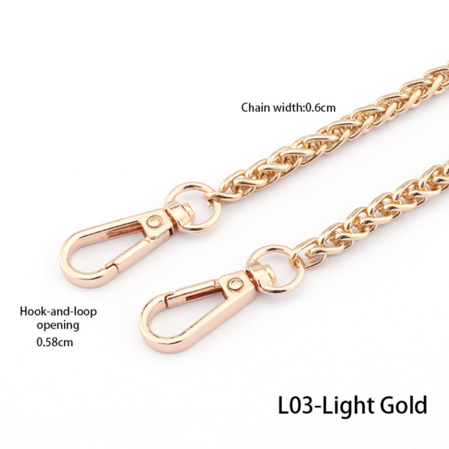 Metal Chain Strap For Bags Diy Handles Crossbody Accessories For Handbag  Luxury Brand Detachable Replacement Purse Chain Strap - Bag Parts &  Accessories - AliExpress